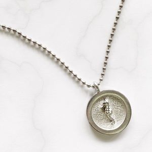 Pewter Seahorse Necklace